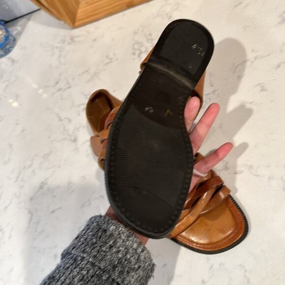 Cabin Creek leather sandals beach cabin lake summer bohemian coastal size 7 - Picture 7 of 8